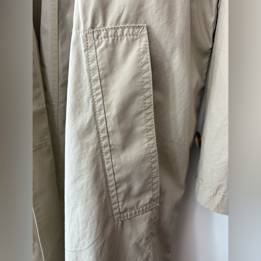 Gap khaki cotton trench coat size small - Picture 7 of 11